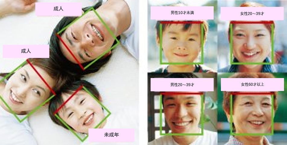 性別・年齢推定