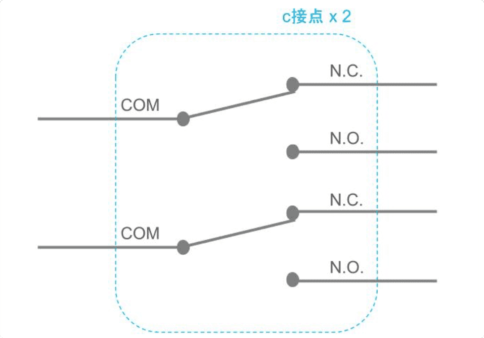 2極c接点構成図