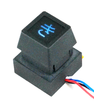 Switch with image-changing indicator