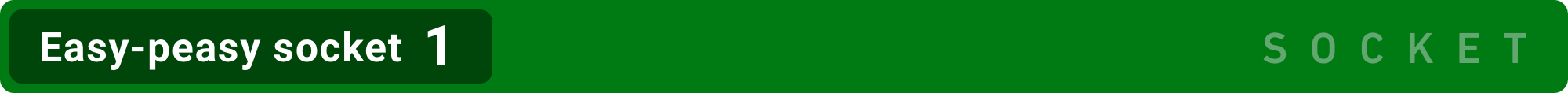 Easy-peasy socket 1
