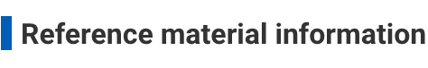Reference material information